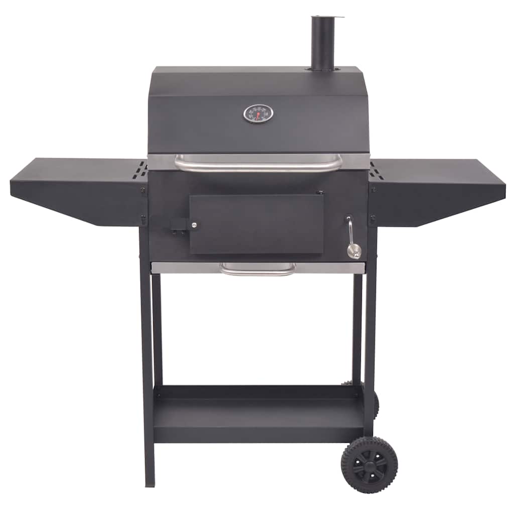 Rökgrill Bbq Kol Med Nedre Hylla Svart