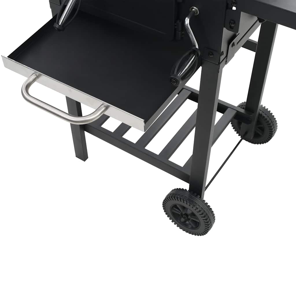 Kolgrill Med Nedre Hylla Svart