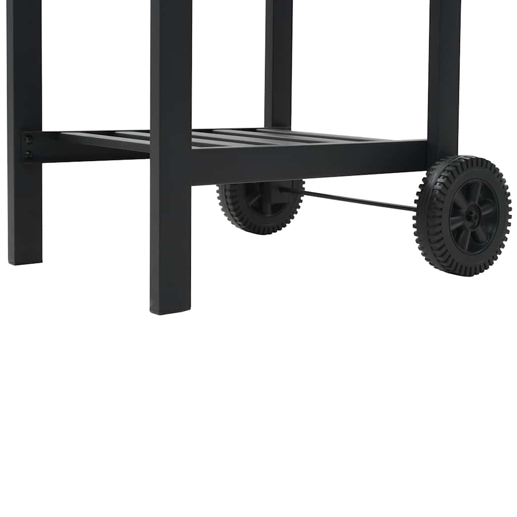Kolgrill Med Nedre Hylla Svart