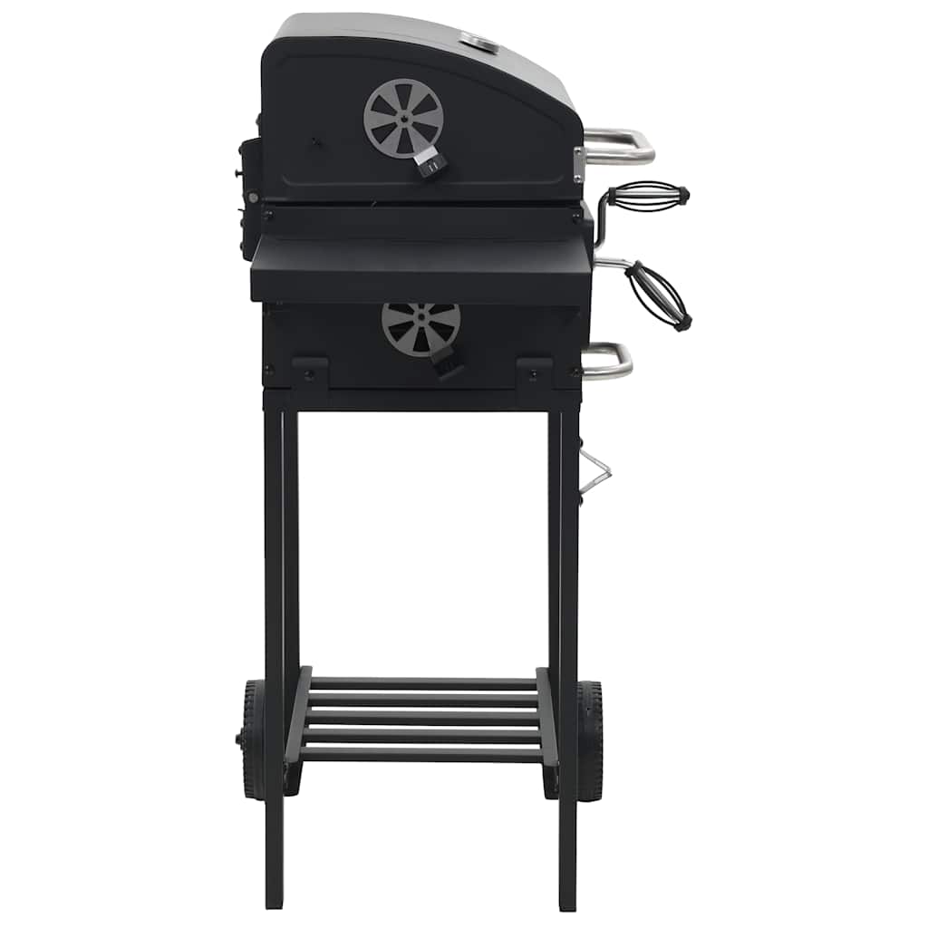 Kolgrill Med Nedre Hylla Svart