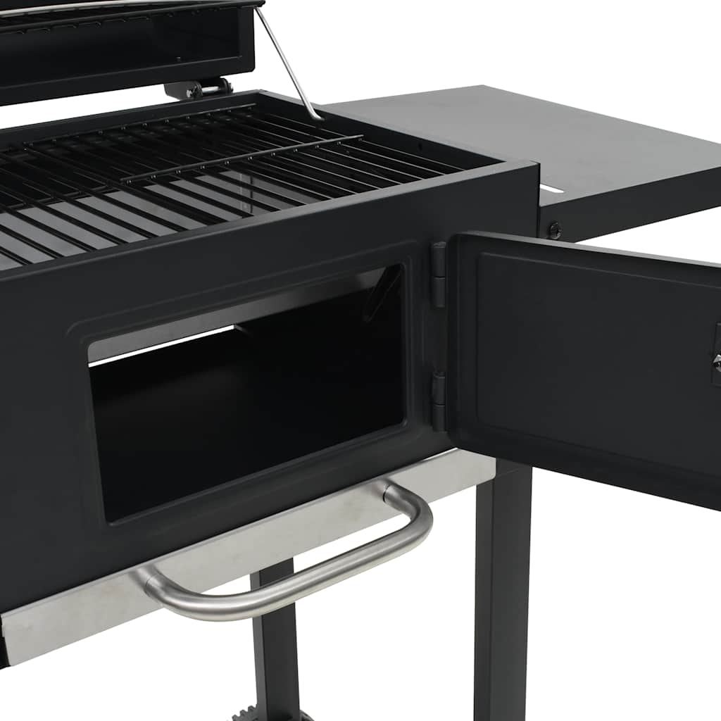 Kolgrill Med Nedre Hylla Svart