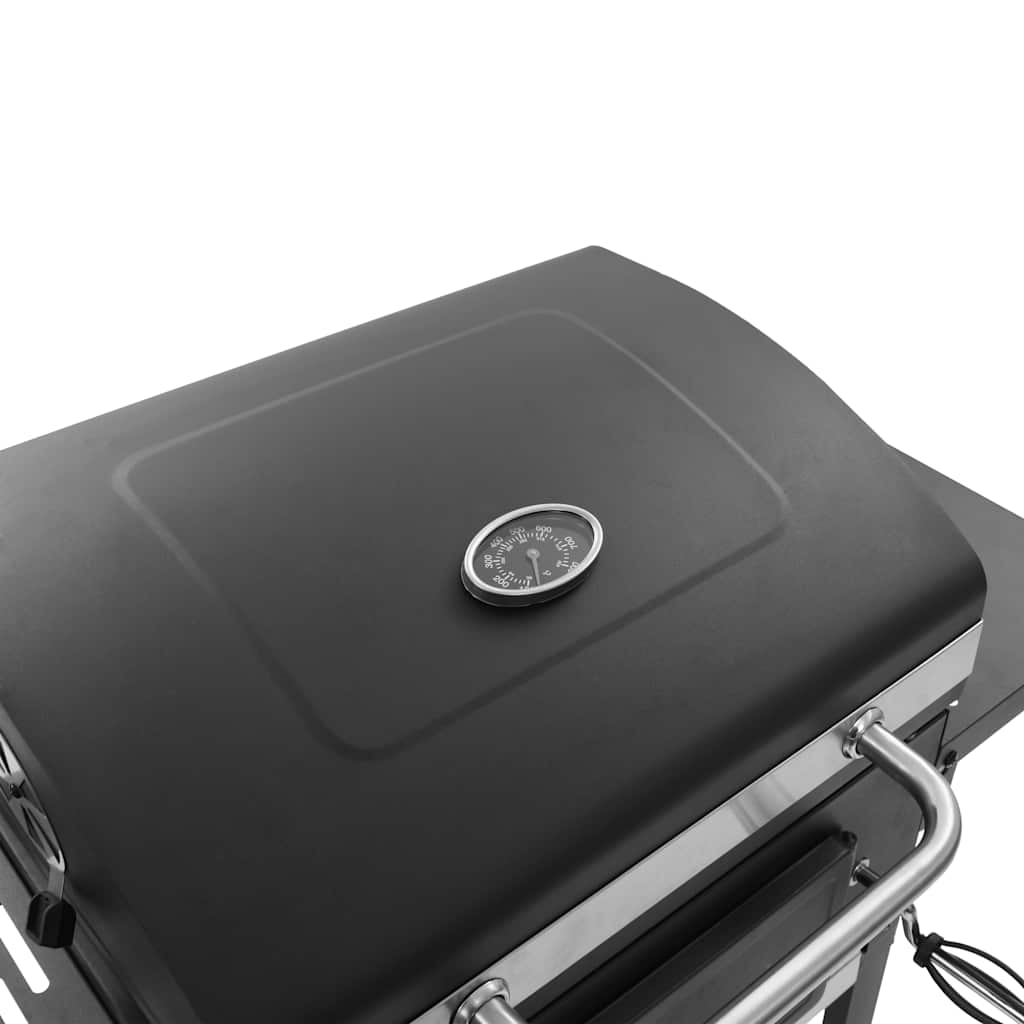 Kolgrill Med Nedre Hylla Svart
