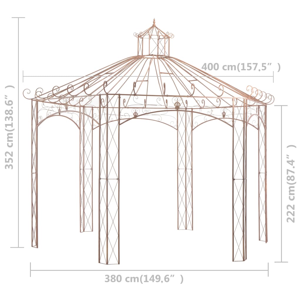Trädgårdspaviljong Antik Järn
