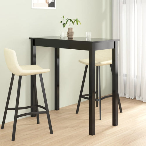 Barbord Mdf Svart 115X55X107 Cm