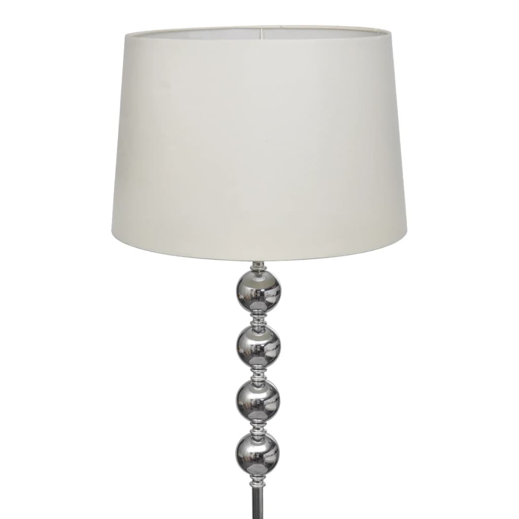 Golvlampa Med Högt Stativ Och Lampskärm