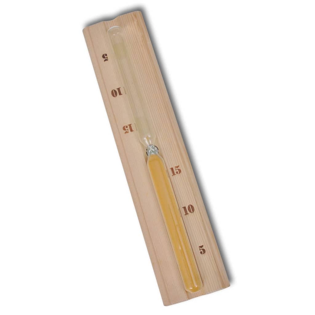 Bastutillbehör 5 Delar Hink Sked Timglas Termo/Hygrometer