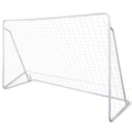 Fotbollsmål Med Nät Stål 240 X 90 X 150 Cm Högkvalitativ
