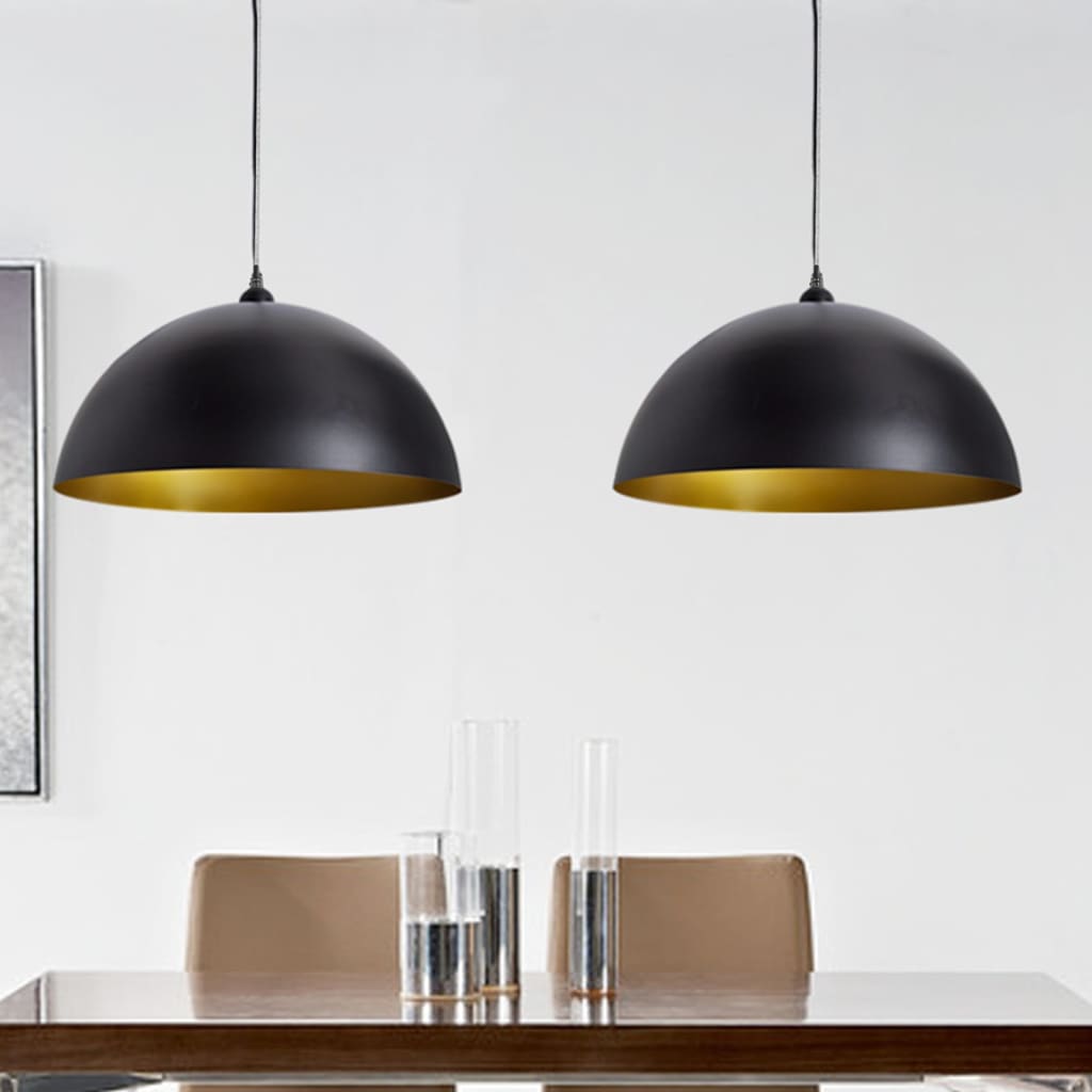 Taklampa 2 St Höjdjusterbar Halvrund