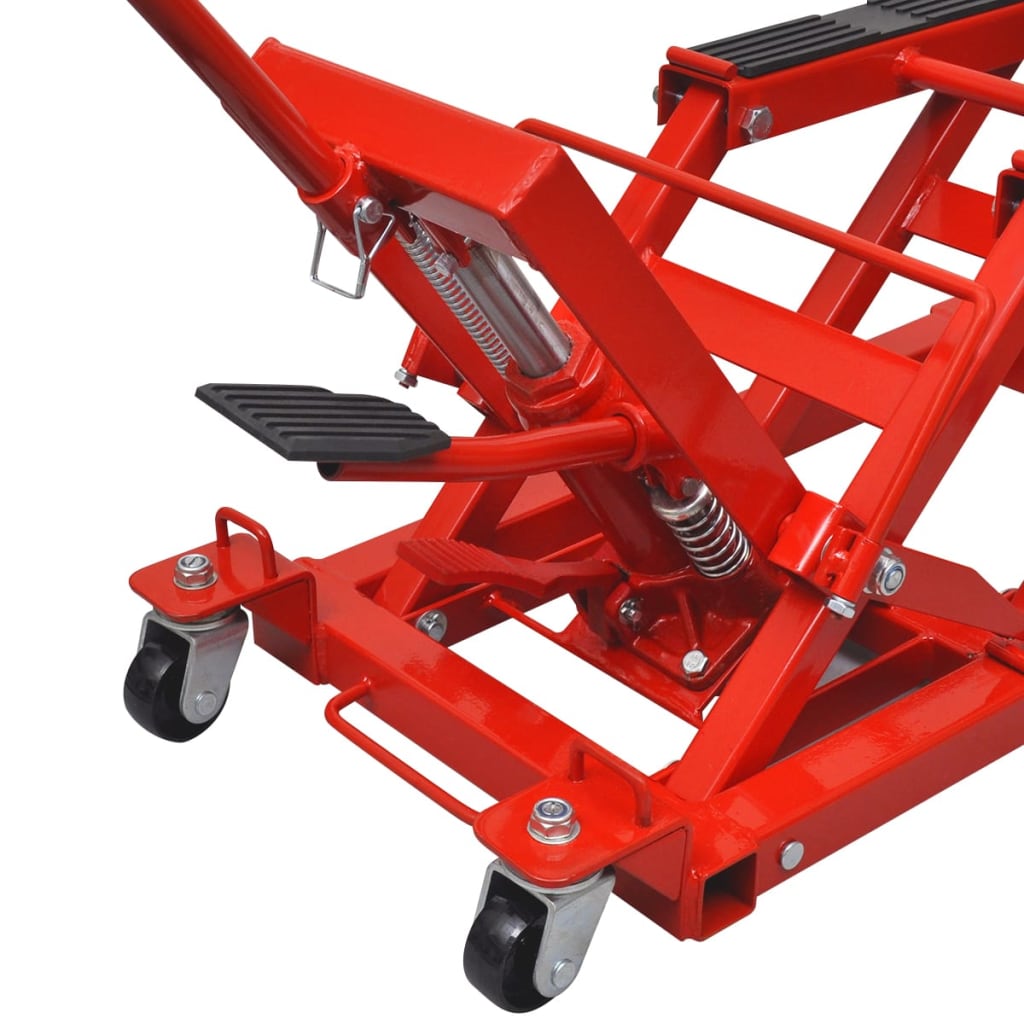 Hydraulisk Mc-/Atv-Lyft 680 Kg Röd