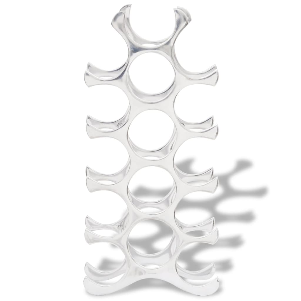 Vinställ För 15 Flaskor Aluminium Silver