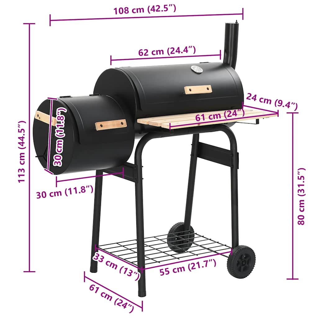 Klassisk Rökgrill Bbq Offset