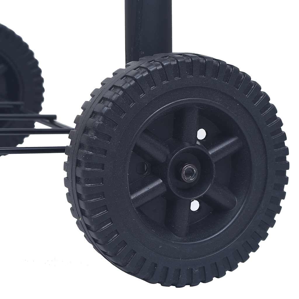 Kolgrill/Rökargrill Med Nedre Hylla Svart