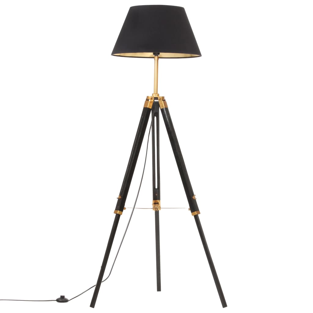 Golvlampa Massivt Teakträ 141 Cm