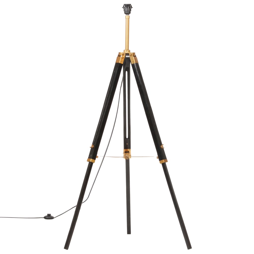 Golvlampa Massivt Teakträ 141 Cm
