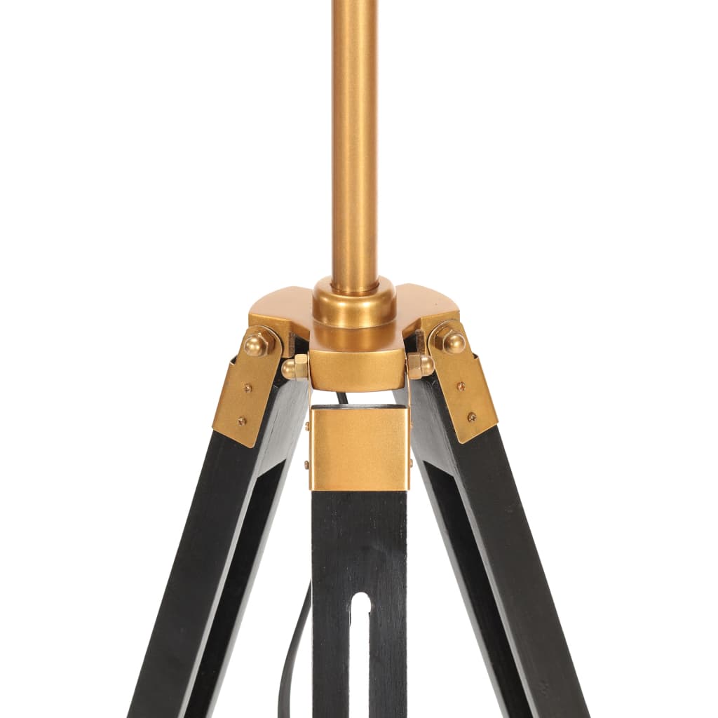Golvlampa Massivt Teakträ 141 Cm