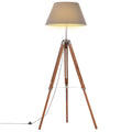 Golvlampa Massivt Teakträ 141 Cm