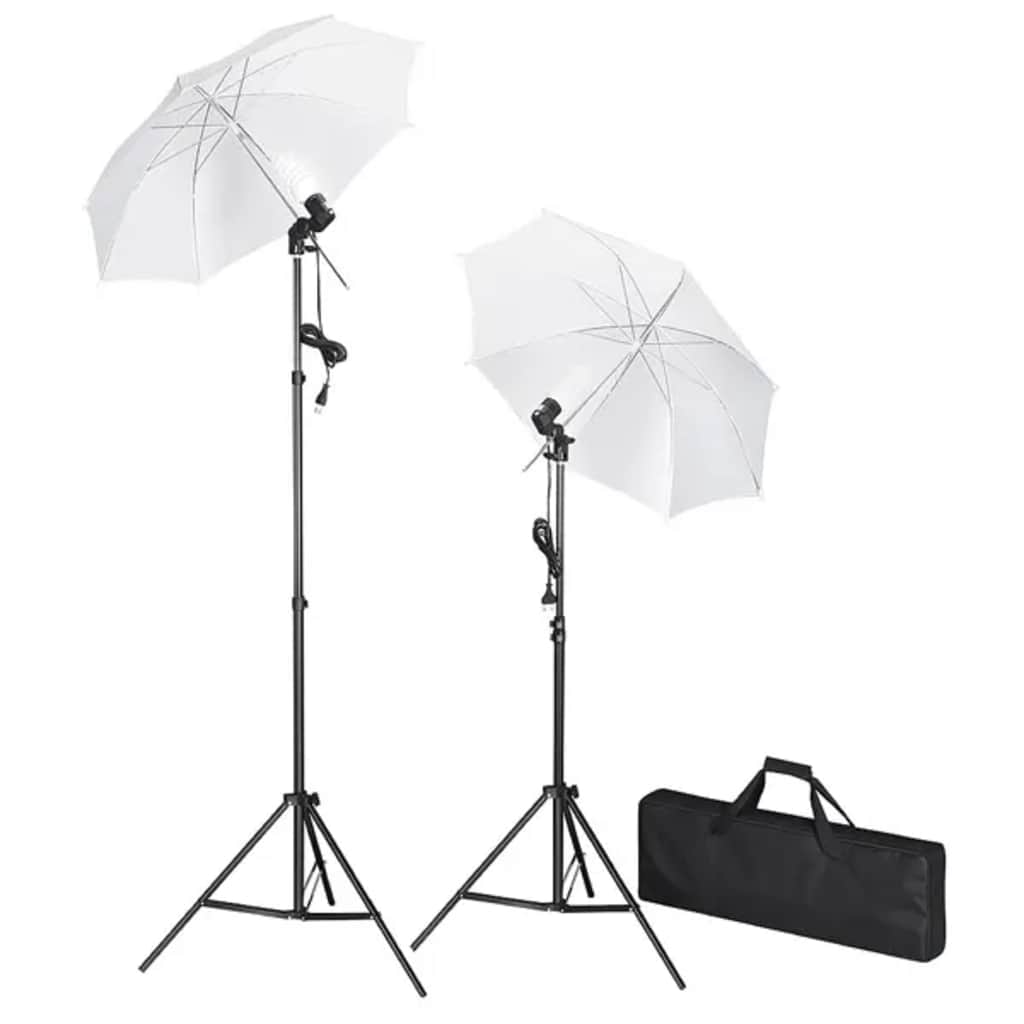 Fotostudio Med Bakgrunder, Lampor Och Paraplyer