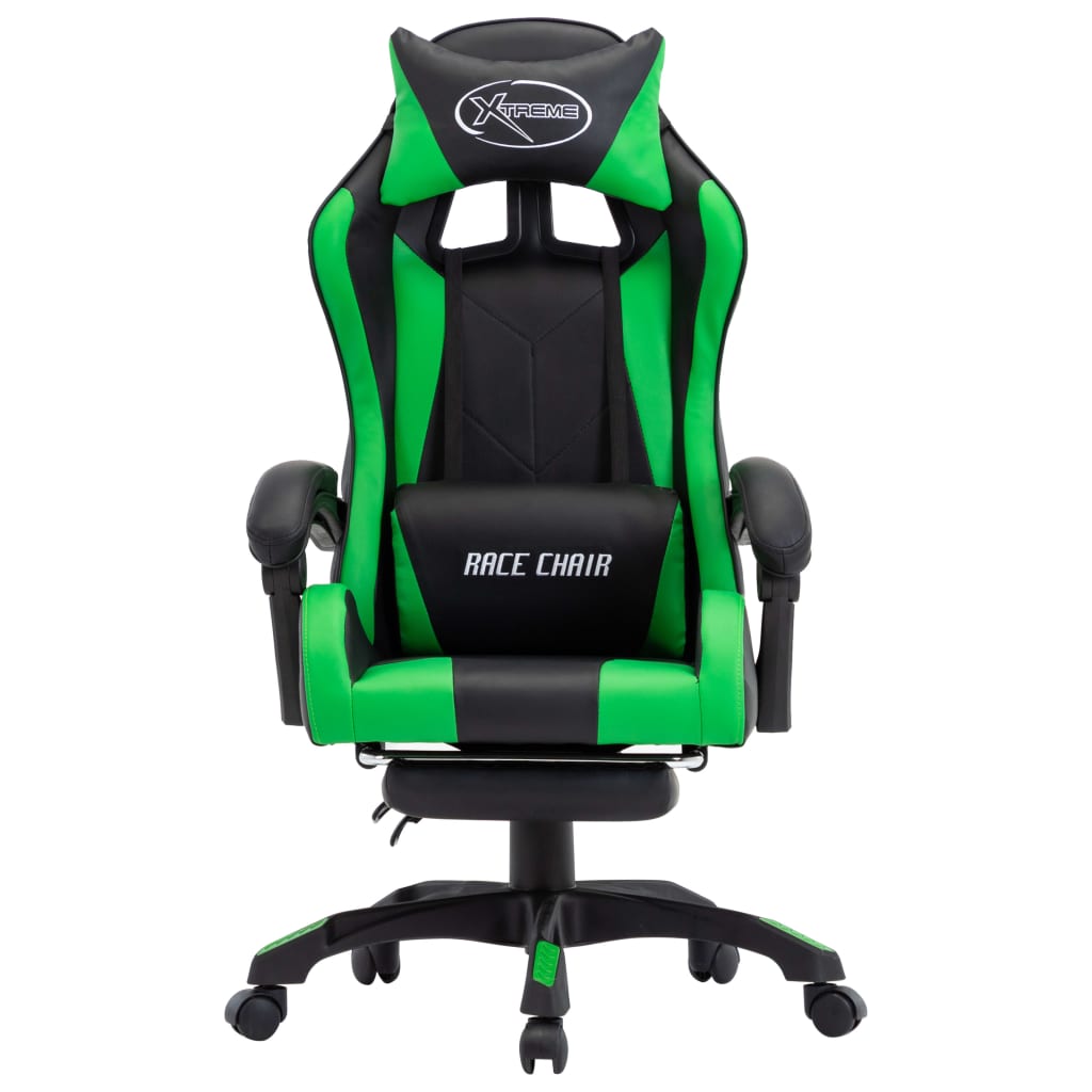Gamingstol Med Fotstöd Konstläder