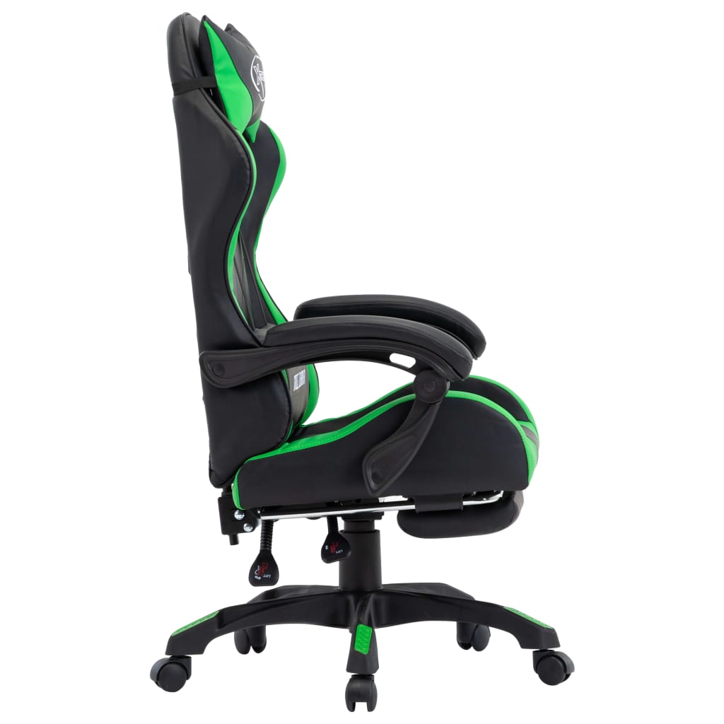 Gamingstol Med Fotstöd Konstläder