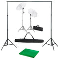 Fotostudio Med Bakgrunder, Lampor Och Paraplyer