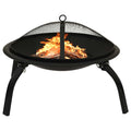 2-I-1 Eldstad Grill Och Eldgaffel 56X56X49 Cm Rostfritt Stål