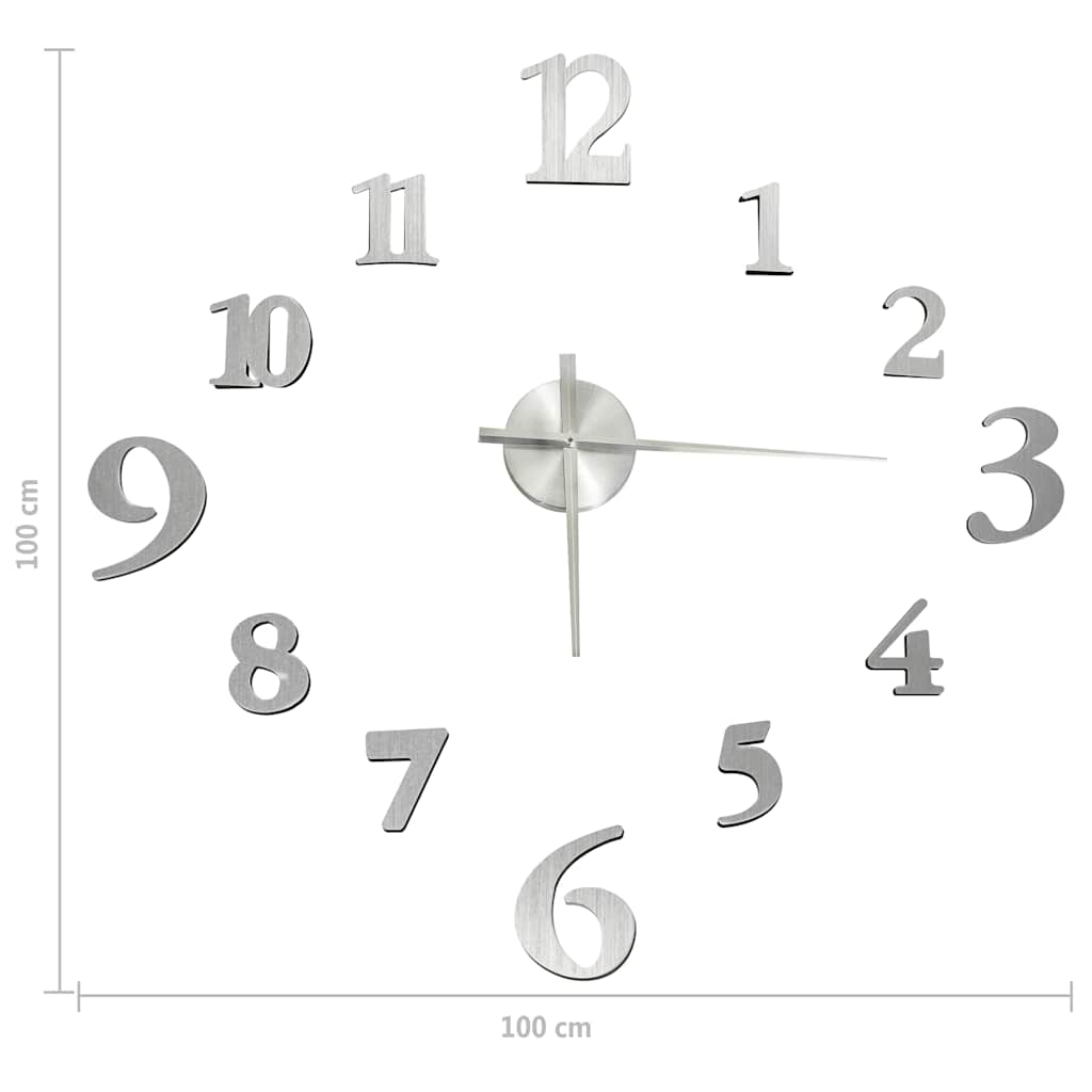 Väggklocka 3D Modern Design 100 Cm Xxl