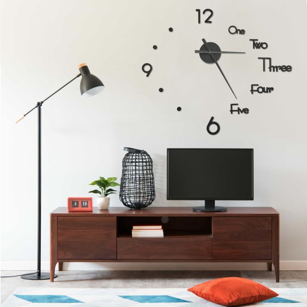 Väggklocka 3D Modern Design 100 Cm Xxl
