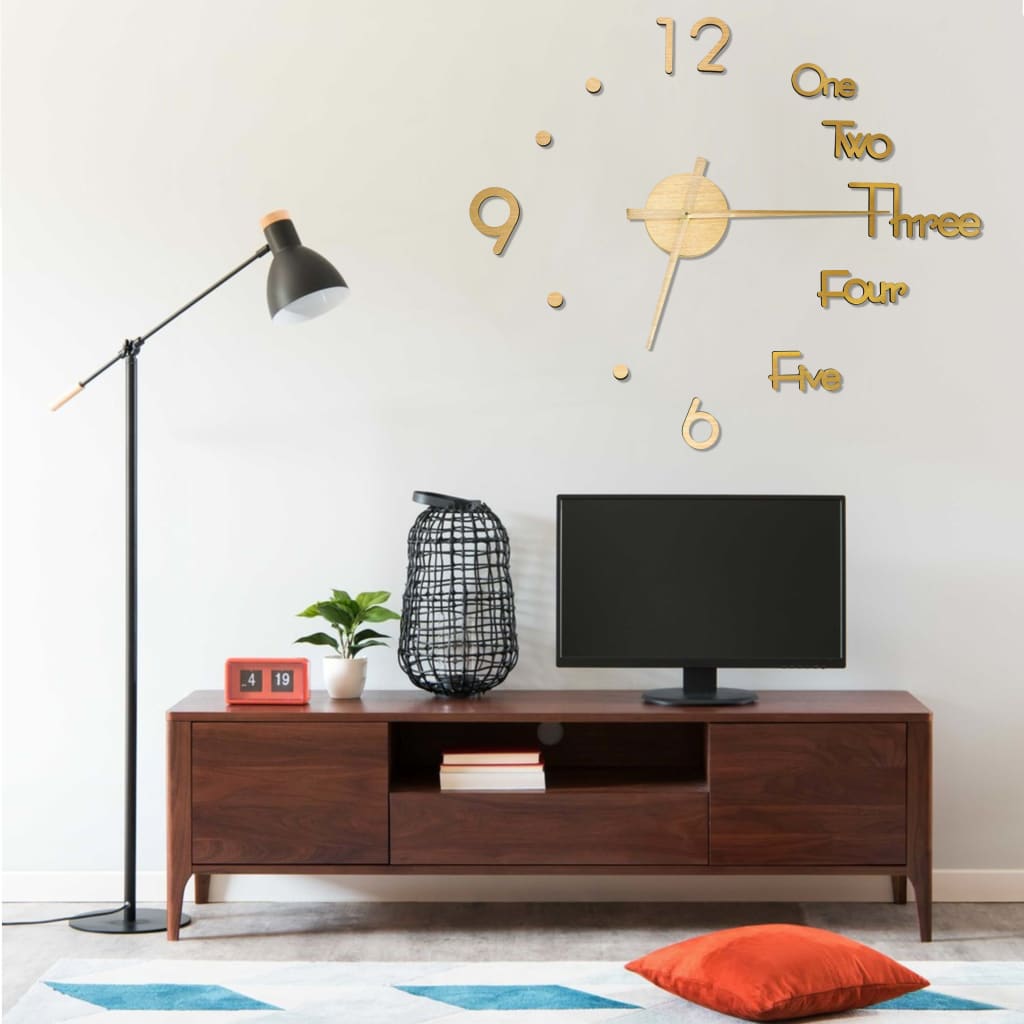 Väggklocka 3D Modern Design 100 Cm Xxl