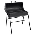 Grilltunna Med 2 Grillgaller Svart 80X95X90 Cm Stål