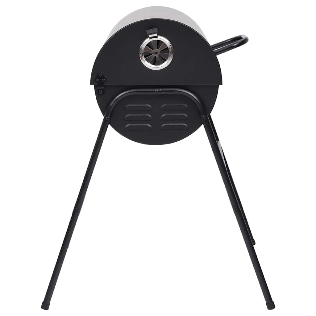 Grilltunna Med 2 Grillgaller Svart 80X95X90 Cm Stål