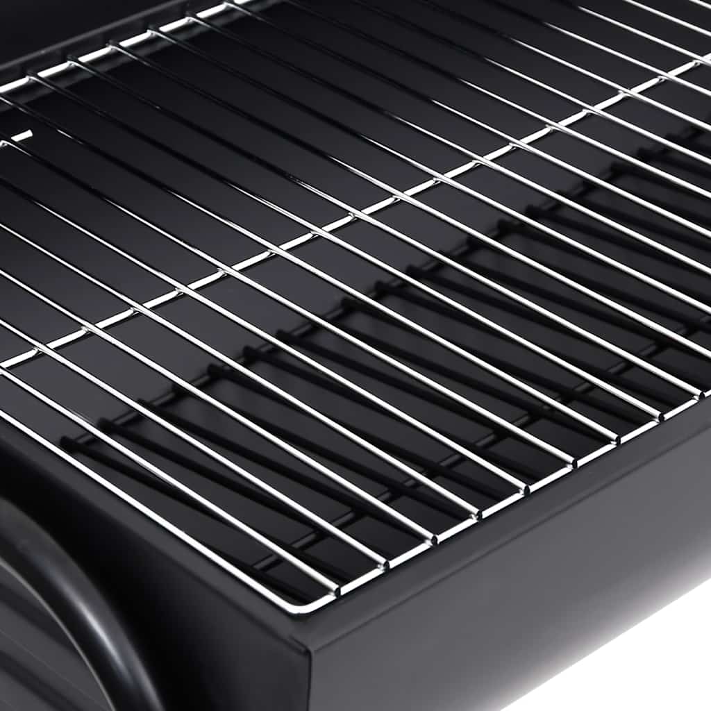 Grilltunna Med 2 Grillgaller Svart 80X95X90 Cm Stål