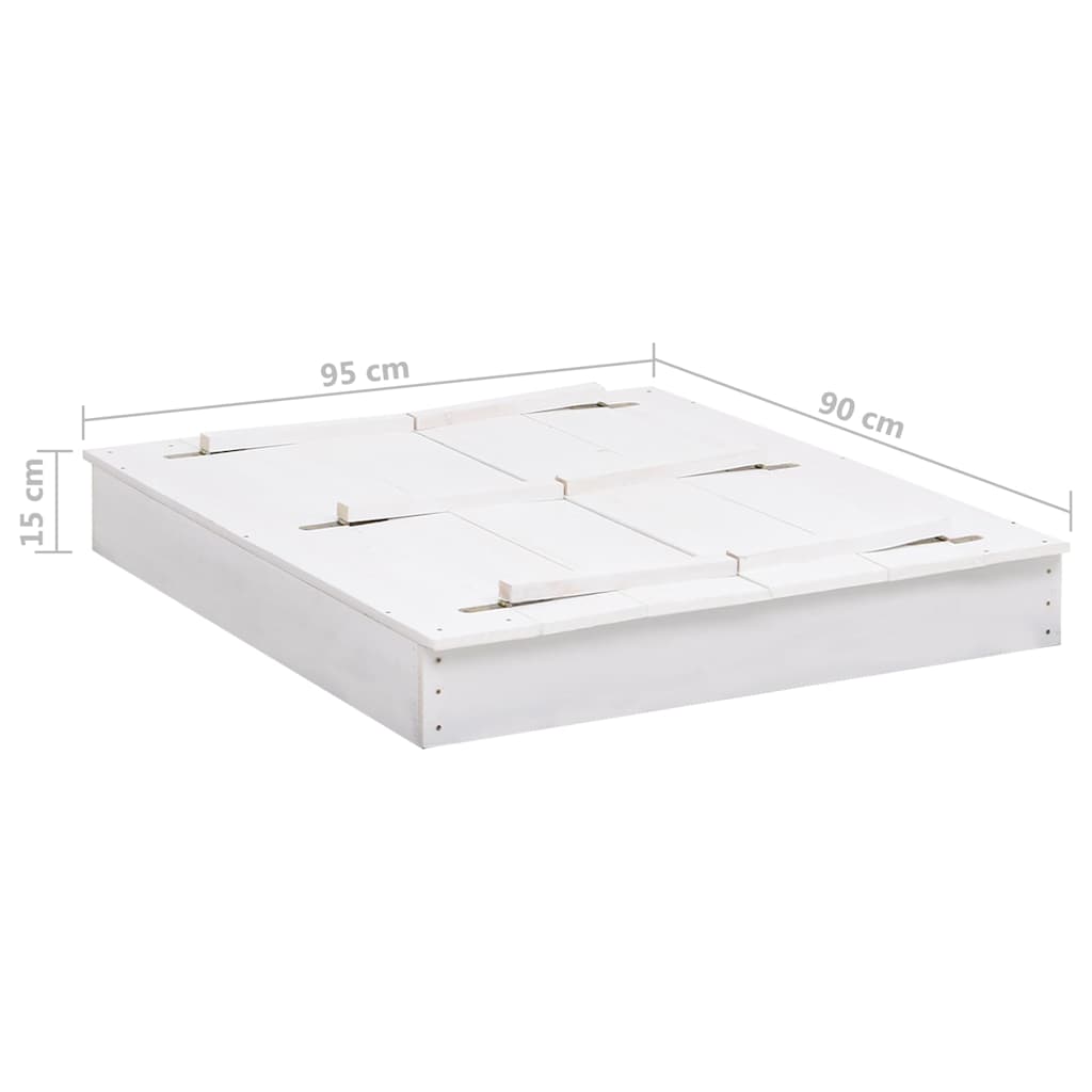 Sandlåda Granträ 95X90X15 Cm