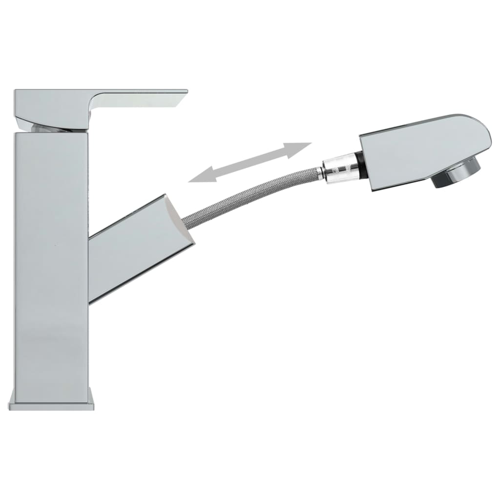 Badrumsblandare Med Utdragbar Pip 157X172 Mm