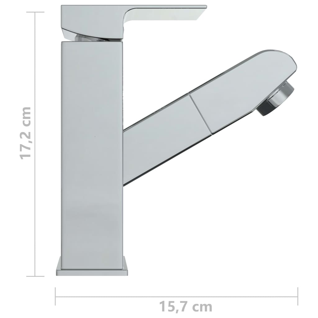 Badrumsblandare Med Utdragbar Pip 157X172 Mm