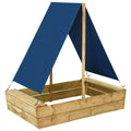 Sandlåda Med Tak 80X60X97,5 Cm Impregnerad Furu