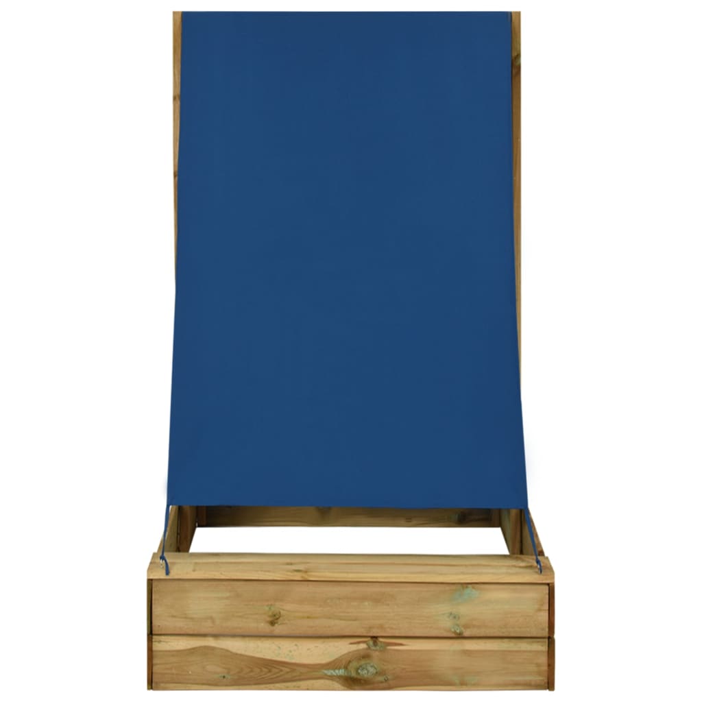 Sandlåda Med Tak 80X60X97,5 Cm Impregnerad Furu