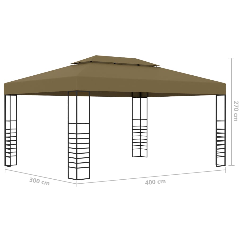 Paviljong Med Ljusslinga Led 3X4 M