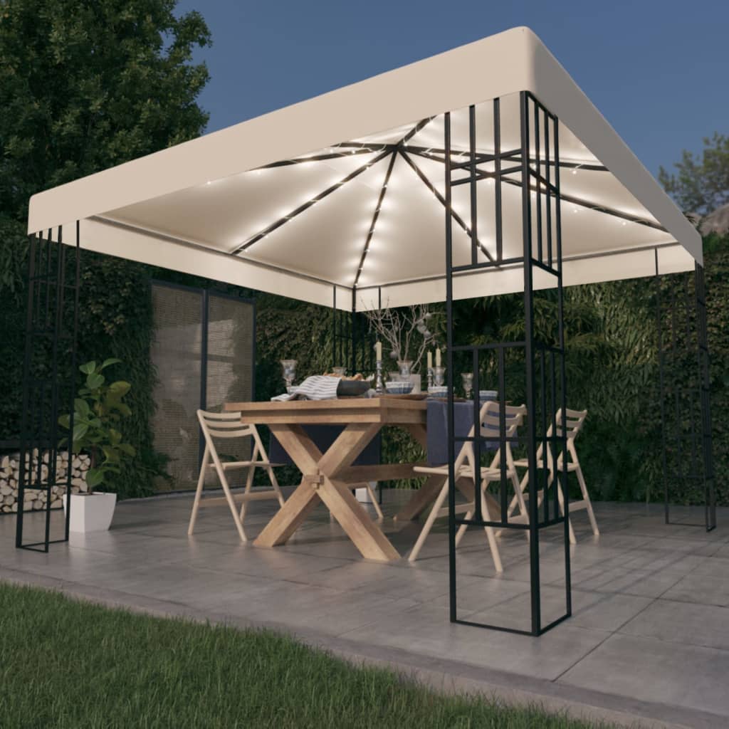 Paviljong Med Ljusslinga Led 4X3 M