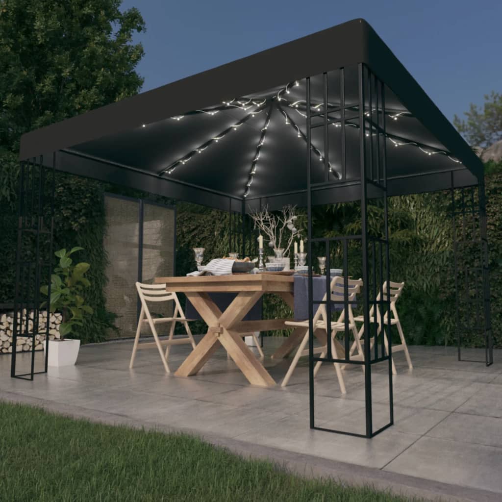 Paviljong Med Ljusslinga Led 4X3 M