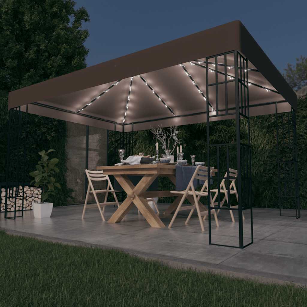Paviljong Med Ljusslinga Led 4X3 M