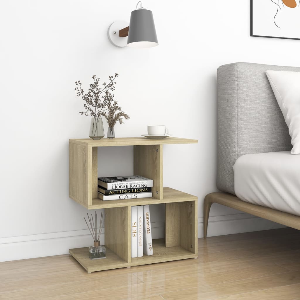 Sängbord 2 St Ek 50X30X51,5 Cm Konstruerat Trä