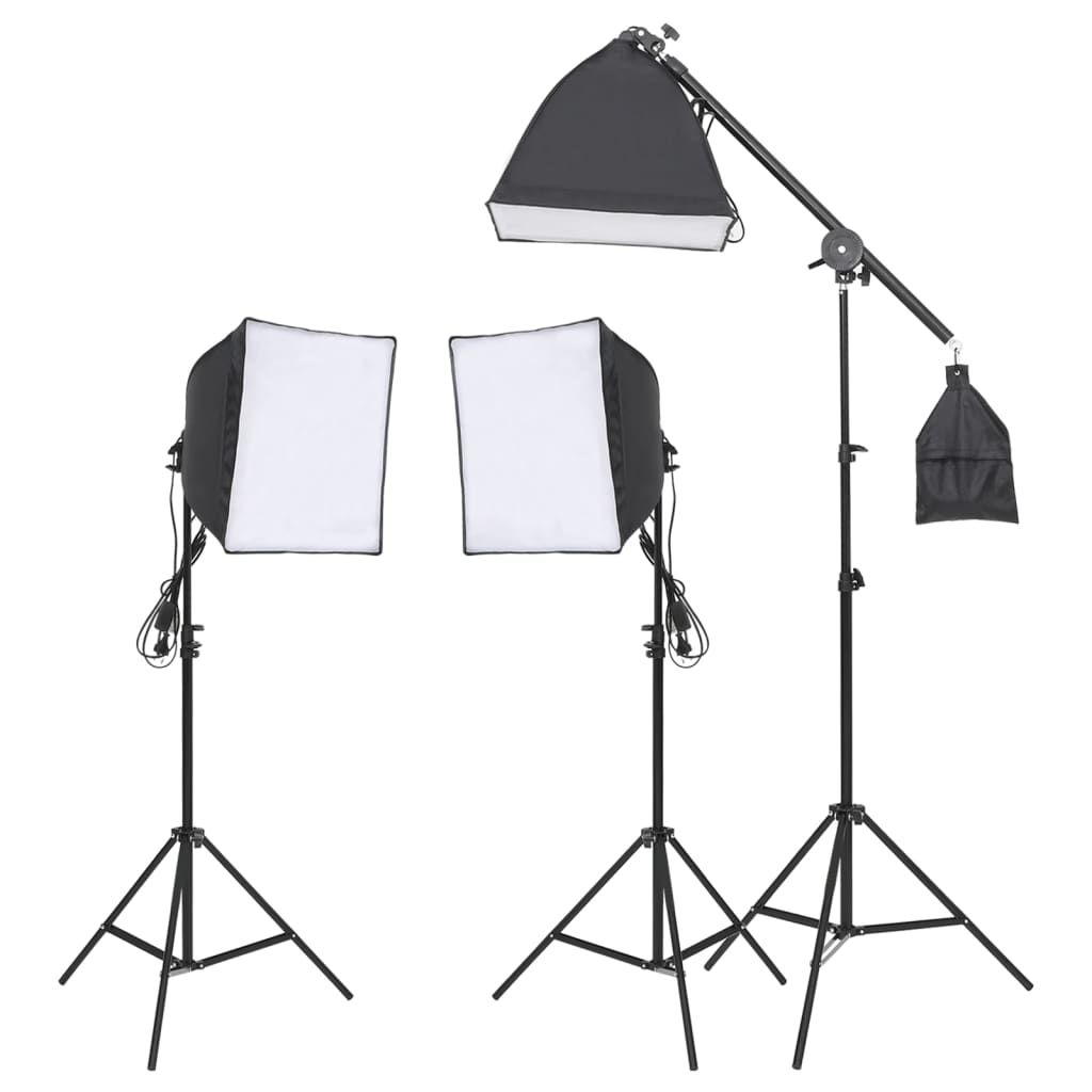 Fotostudio Med Lampor Och Bakgrund