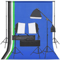 Fotostudio Med Lampor Och Bakgrund