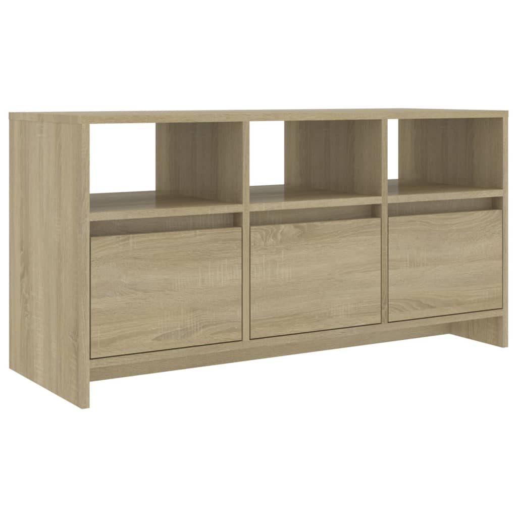 Tv-Bänk Sonoma-Ek 102X37,5X52,5 Cm Konstruerat Trä