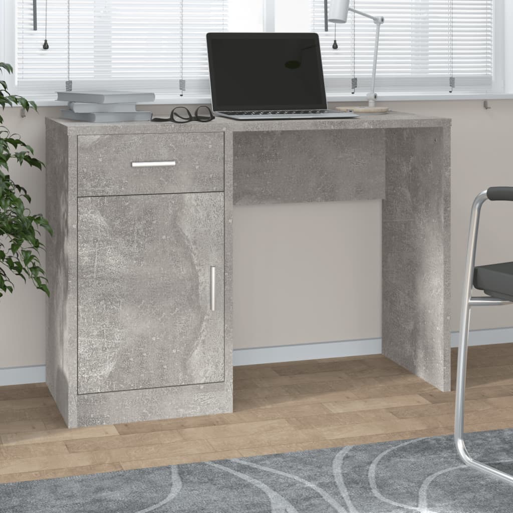 Skrivbord Lådor & Skåp 100X40X73Cm Konstruerat Trä