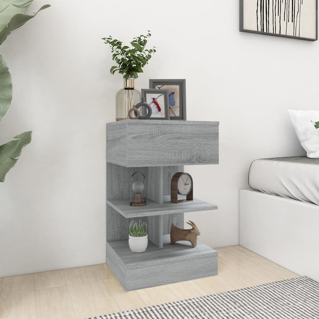 Sängbord 40X35X65 Cm Konstruerat Trä