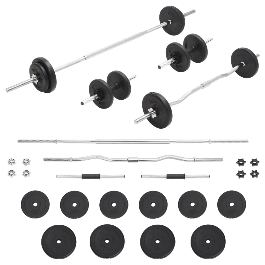 Skivstång Och Hantlar Set