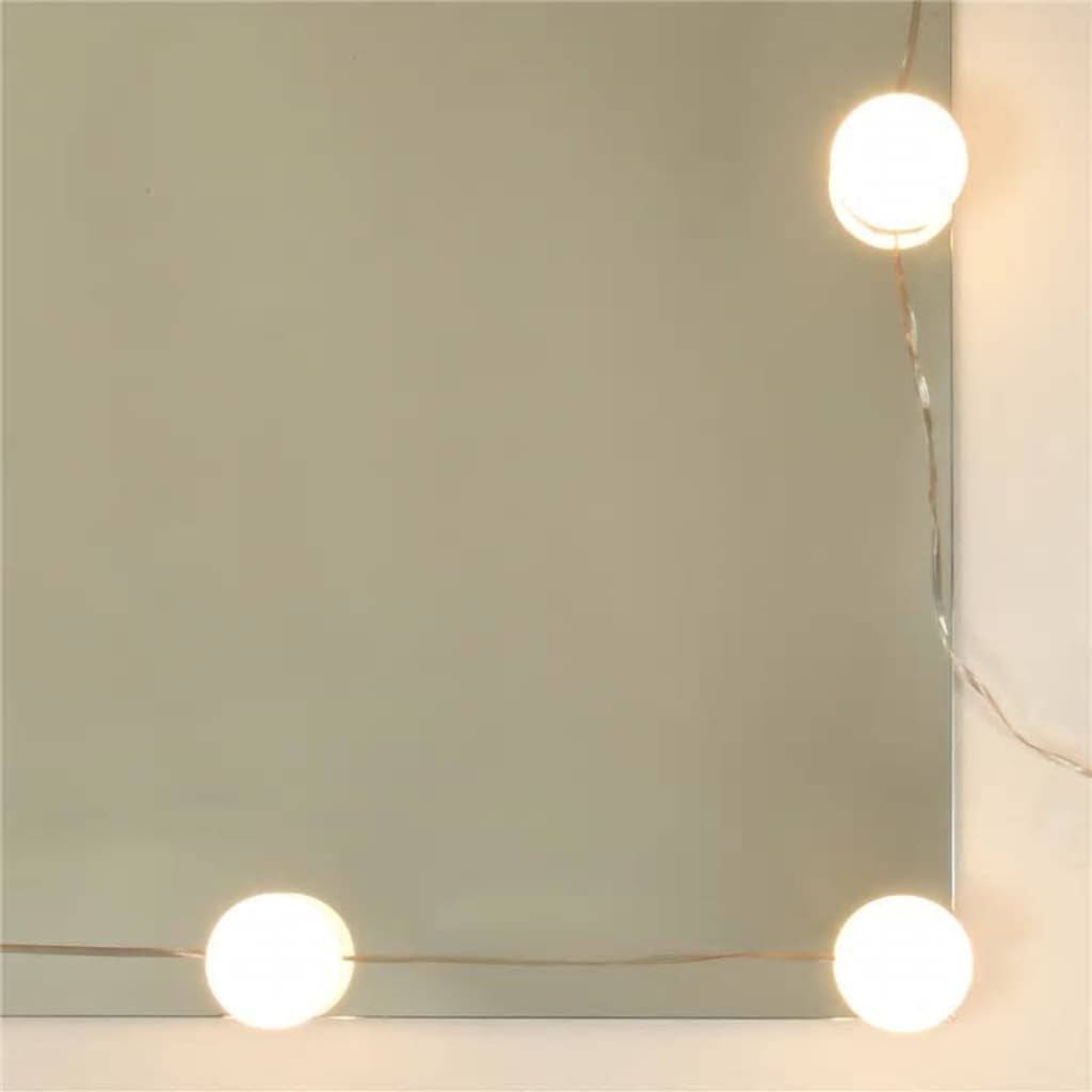 Sminkbord Led Konstruerat Trä