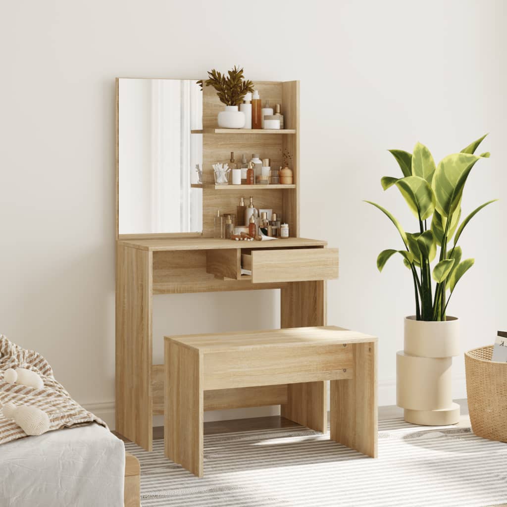 Sminkbord Set 74,5X40X141 Cm
