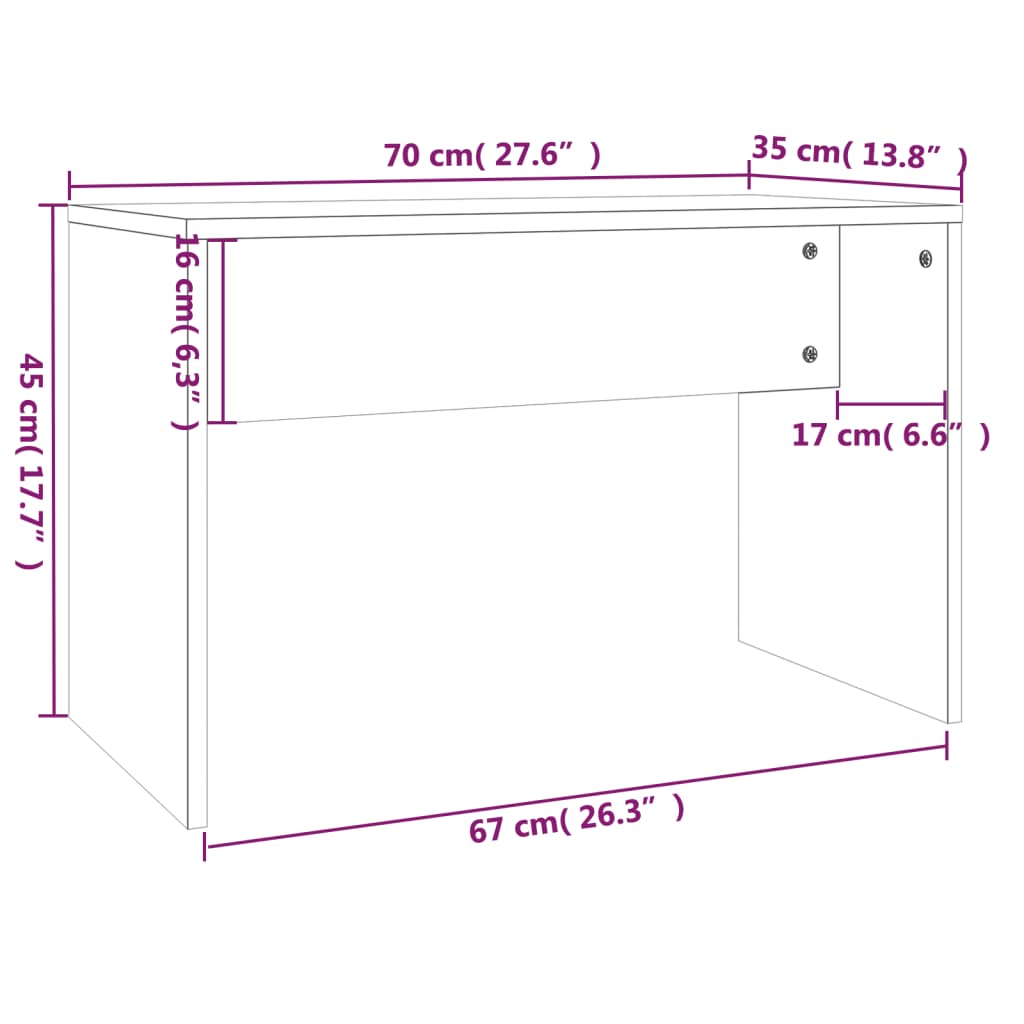 Sminkbord Set 74,5X40X141 Cm